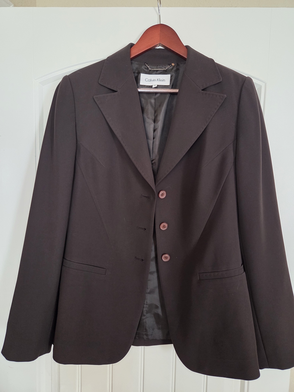 Calvin Klein Woman Brown Single-Breasted Blazer